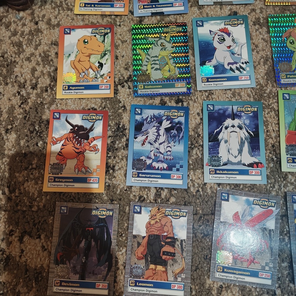 Vintage 1999 Digimon Cards lot of 35 [No Rares] Champion Level and Lower - Picture 7 of 7